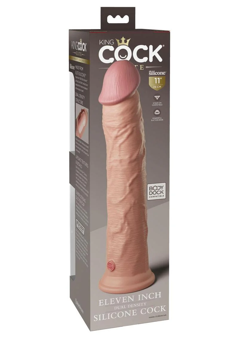 King Cock Elite Dual Density Silicone Dildo - Image 21