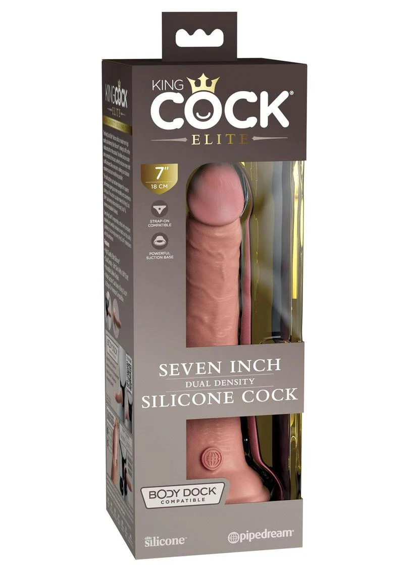 King Cock Elite Dual Density Silicone Dildo - Image 34
