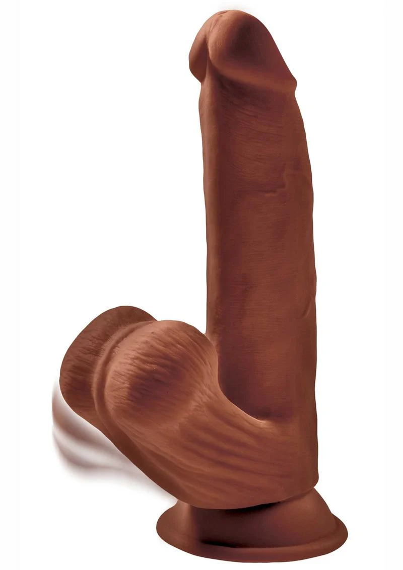 King Cock Plus Triple Density Dildo with Swinging Balls - Image 2