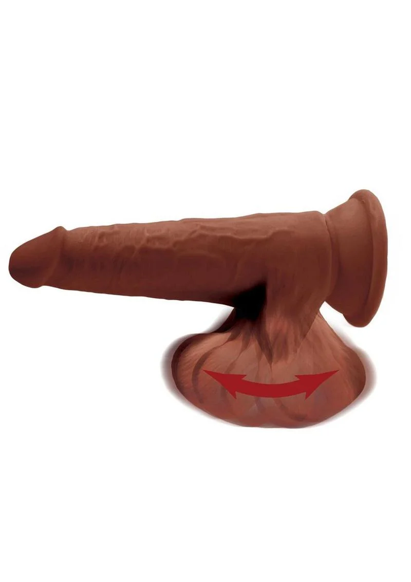 King Cock Plus Triple Density Dildo with Swinging Balls - Image 6