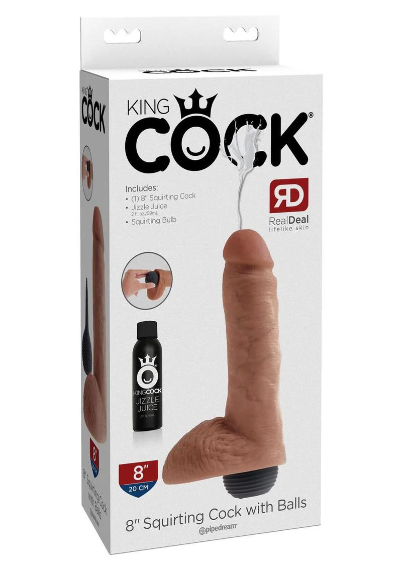 King Cock Squirting Dildo with Balls - Image 3