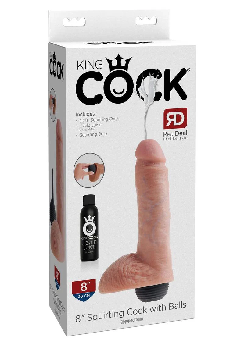 King Cock Squirting Dildo with Balls - Image 5