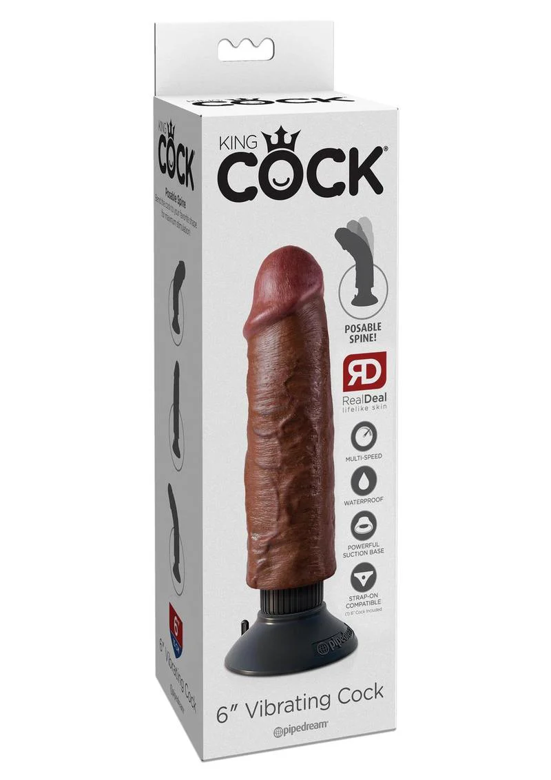 King Cock Vibrating Realistic Dildo Waterproof - Image 5