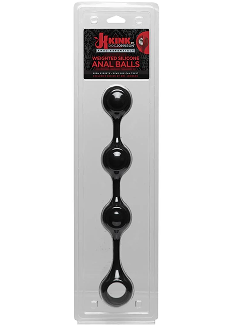 Kink Anal Essentials Weighted Silicone Beaded Anal Balls - Image 2