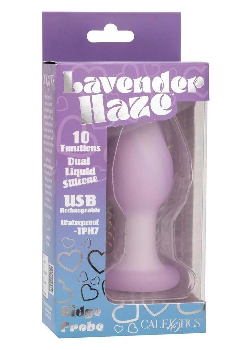 Lavender Haze Ridge Probe Silicone Rechargeable Anal Plug - Image 2
