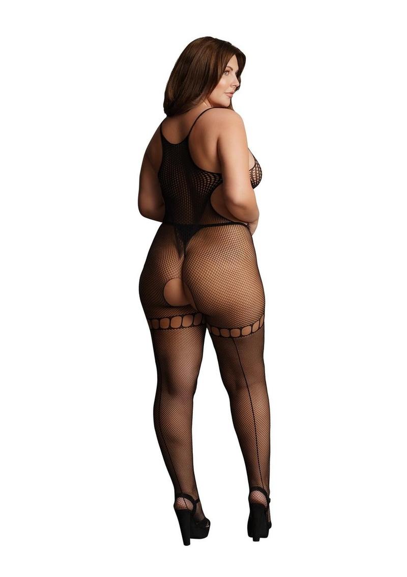 Le Desir Duo Net High Neck Bodystocking - Image 3
