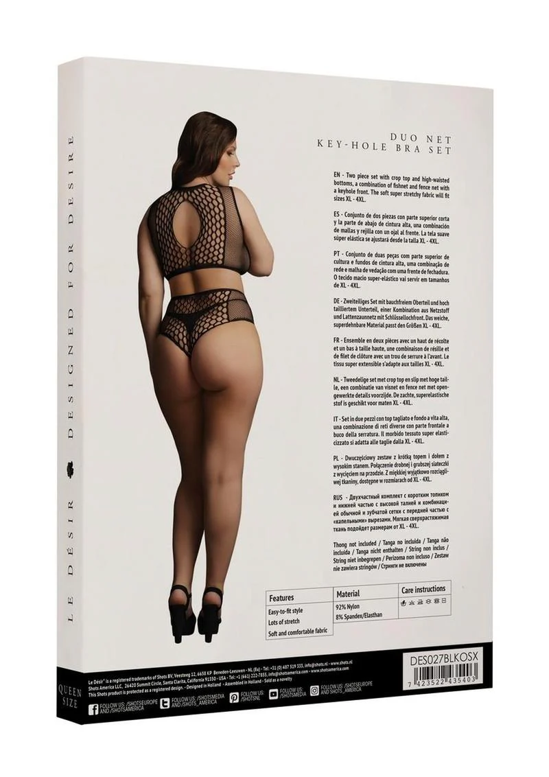 Le Desir Duo Net Key Hole Bra - Image 12