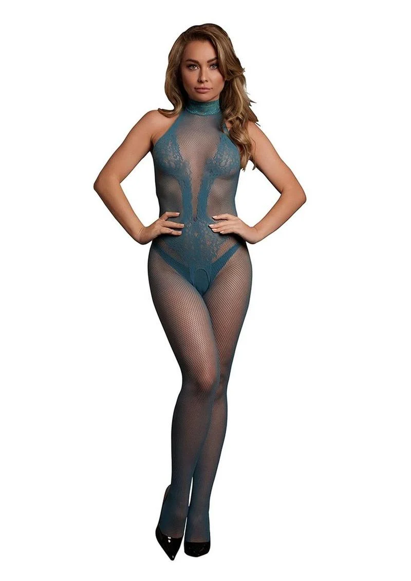 Le Desir Fishnet and Lace Bodystocking - Image 2