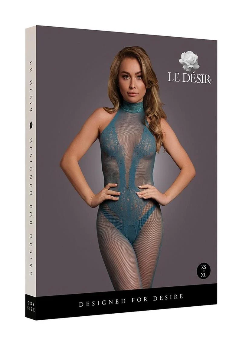 Le Desir Fishnet and Lace Bodystocking - Image 3