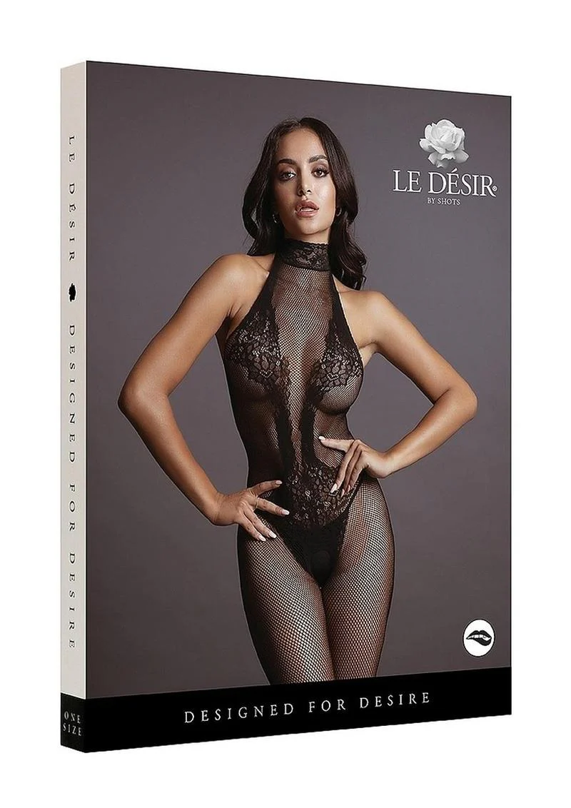 Le Desir Fishnet and Lace Bodystocking - Image 6