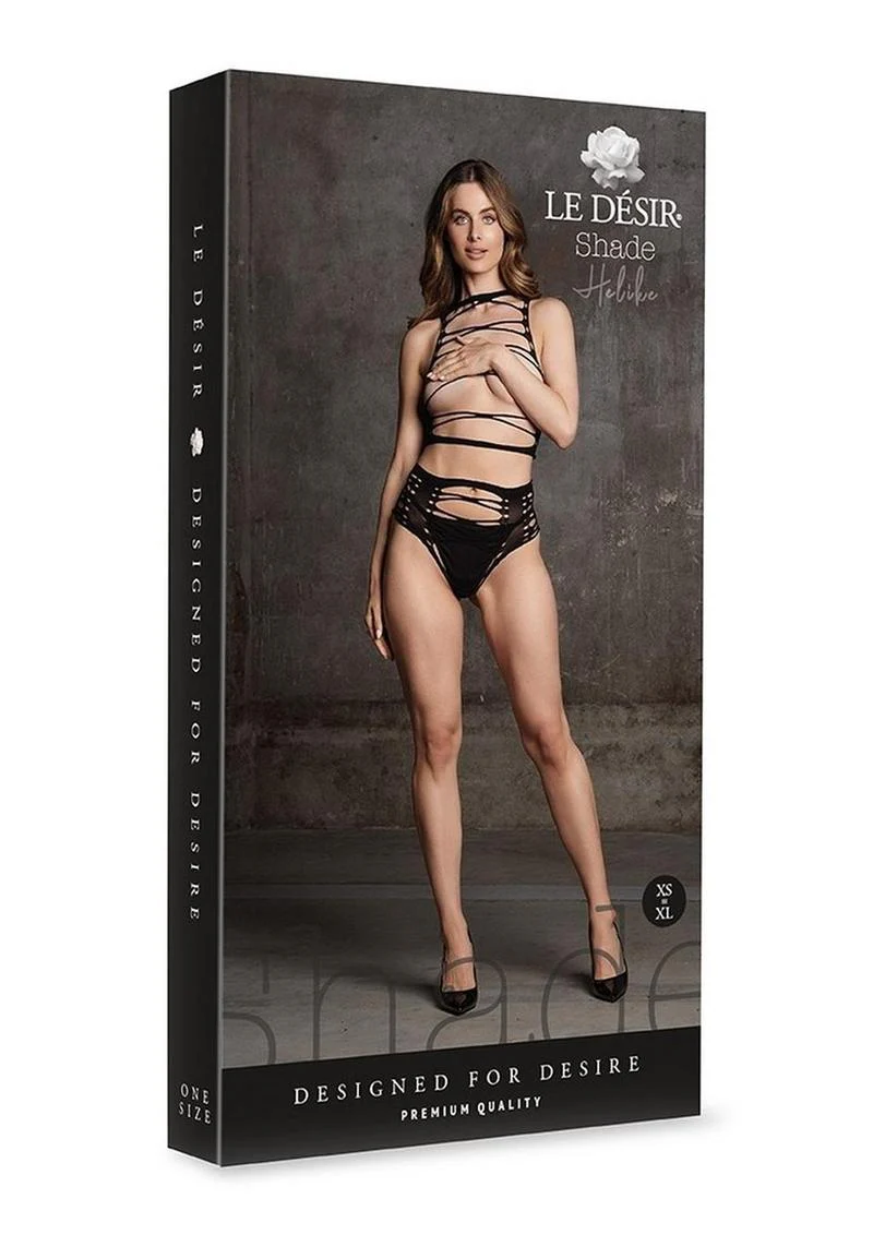 Le Desir Shade Helike Xlv Two Piece with Open Cups, Crop Top and Pantie - Image 3