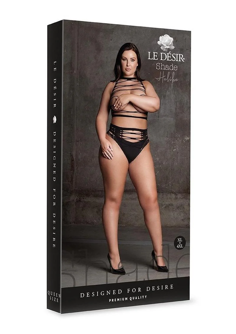 Le Desir Shade Helike Xlv Two Piece with Open Cups, Crop Top and Pantie - Image 6
