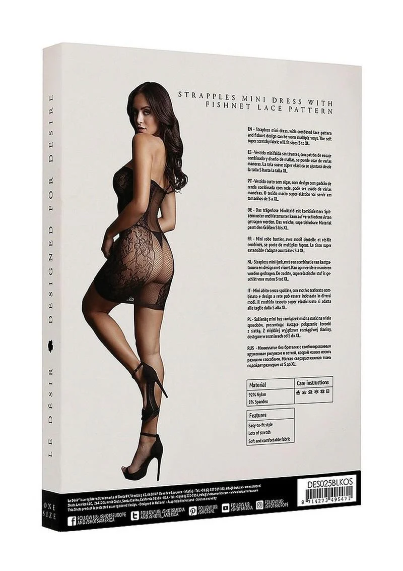 Le Desir Strapless Mini Dress - Image 8
