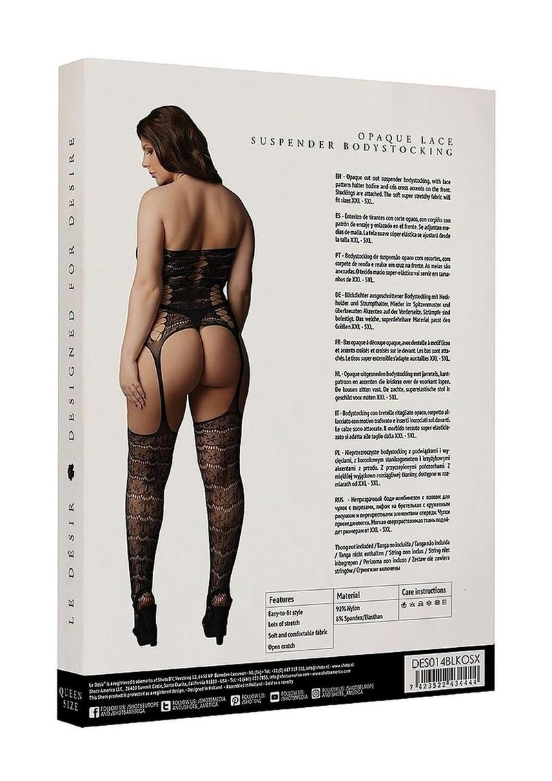 Le Desire Lace Suspender Bodystocking - Image 5