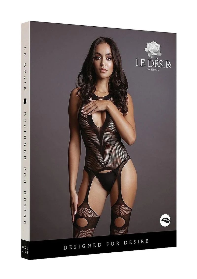 Le Desire Suspender Bodystocking - Image 2