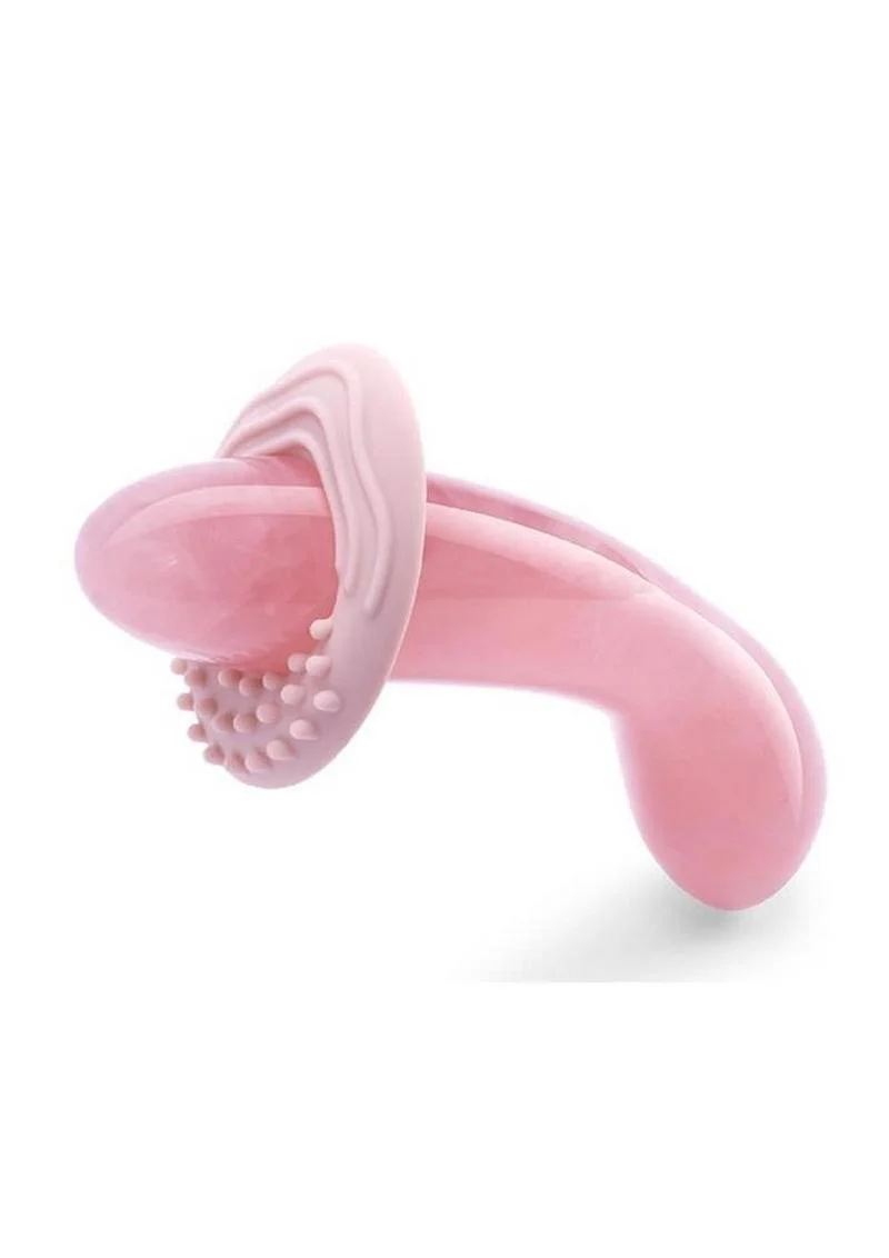 Le Wand Crystal G-Wand with Silicone Ring - Rose Quartz - Image 3