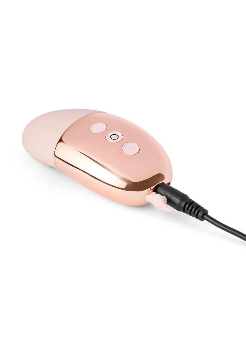 Le Wand Point Rechargeable Silicone Contoured Mini Vibrator - Rose Goild - Image 3