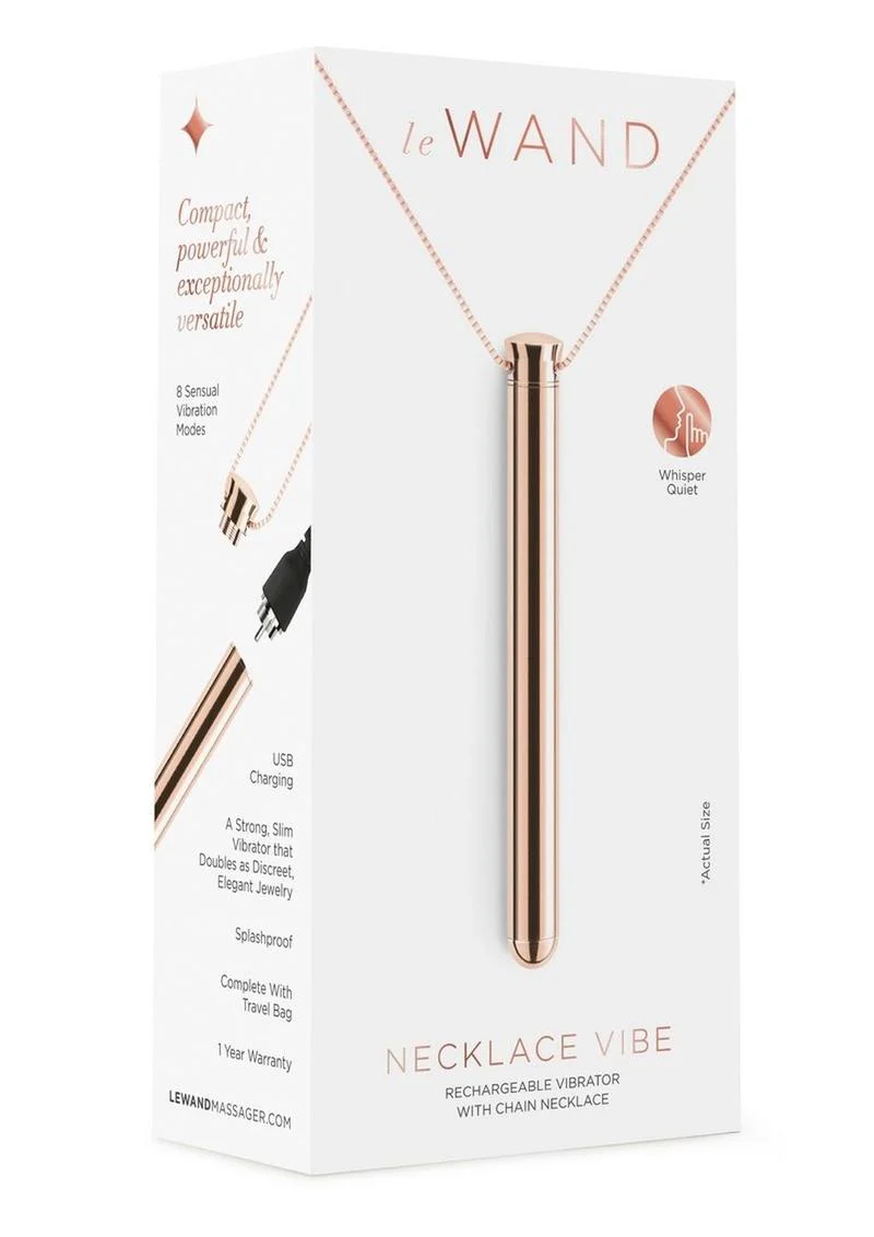 Le Wand Vibrating Necklace Rechargeable Silicone Discreet Vibrator - Image 2