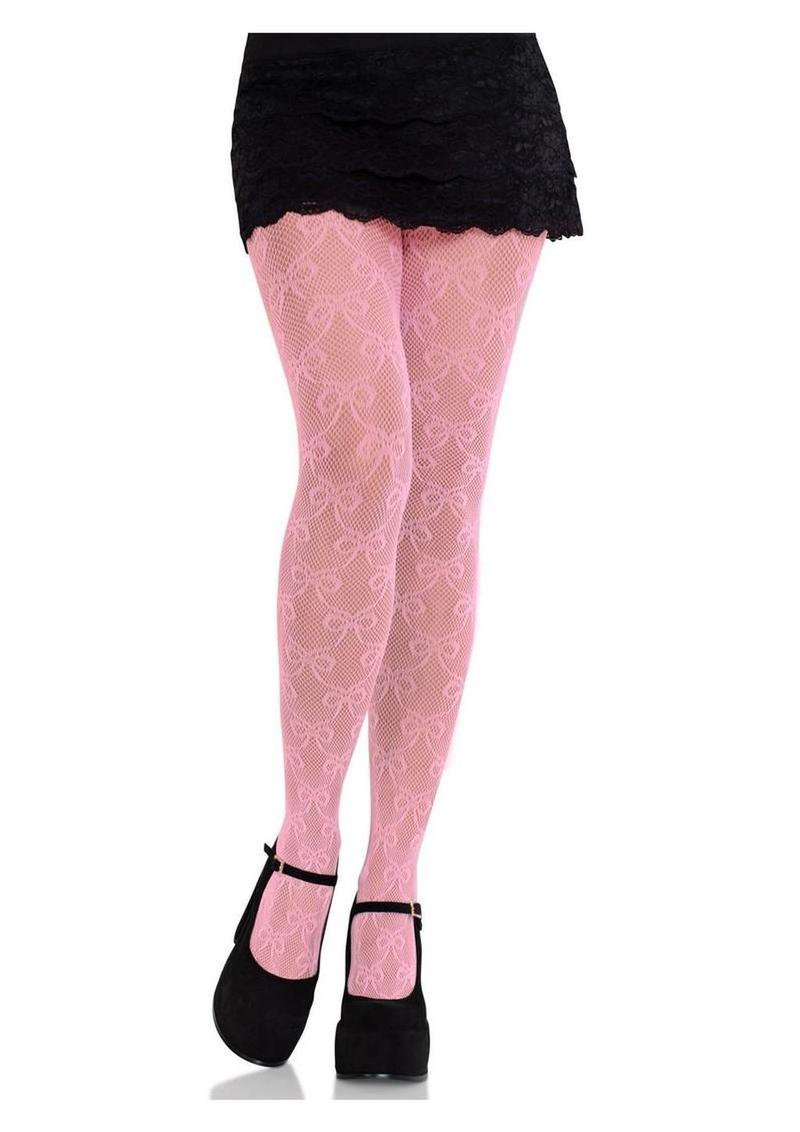 Leg Avenue Bow Net Tights - Image 2