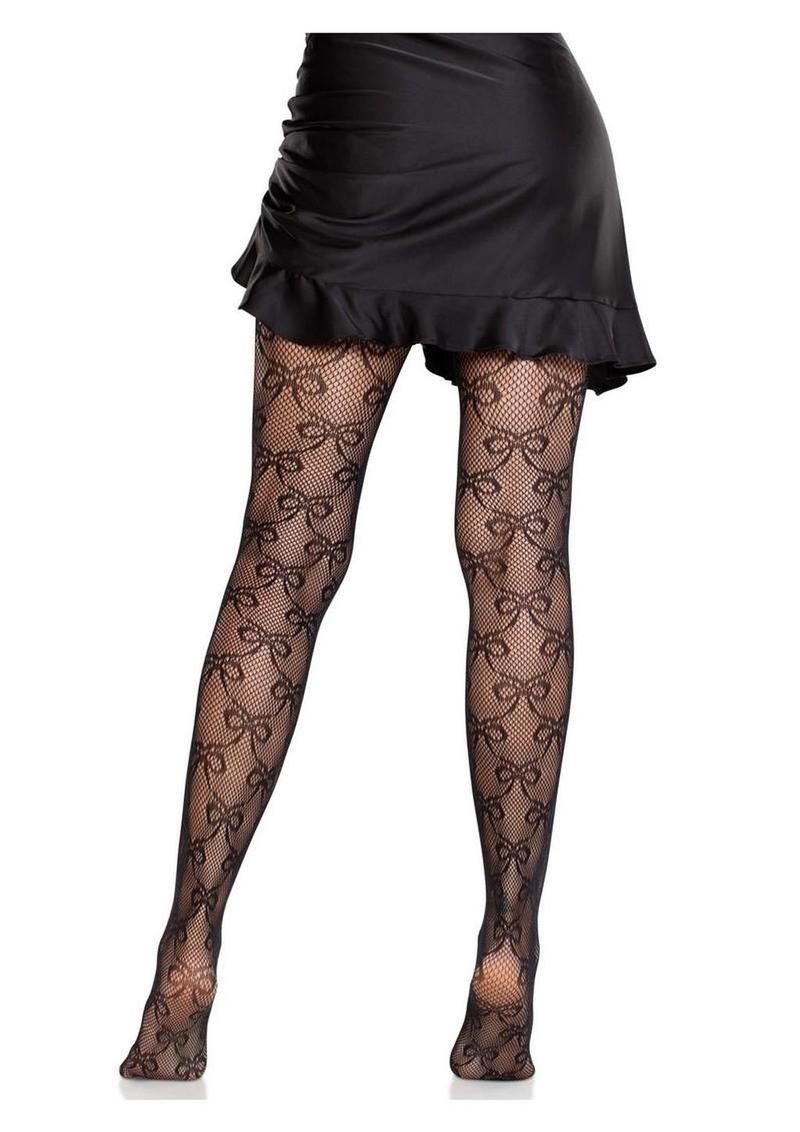 Leg Avenue Bow Net Tights - Image 4