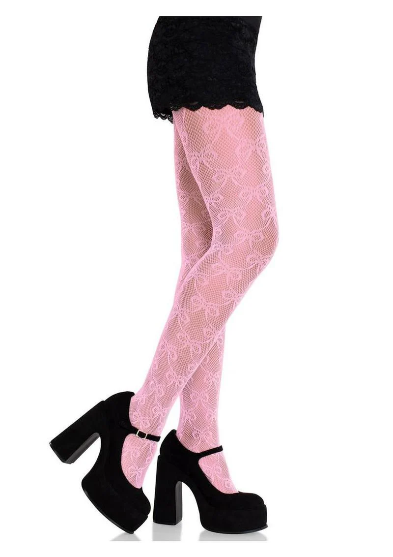Leg Avenue Bow Net Tights - Image 6