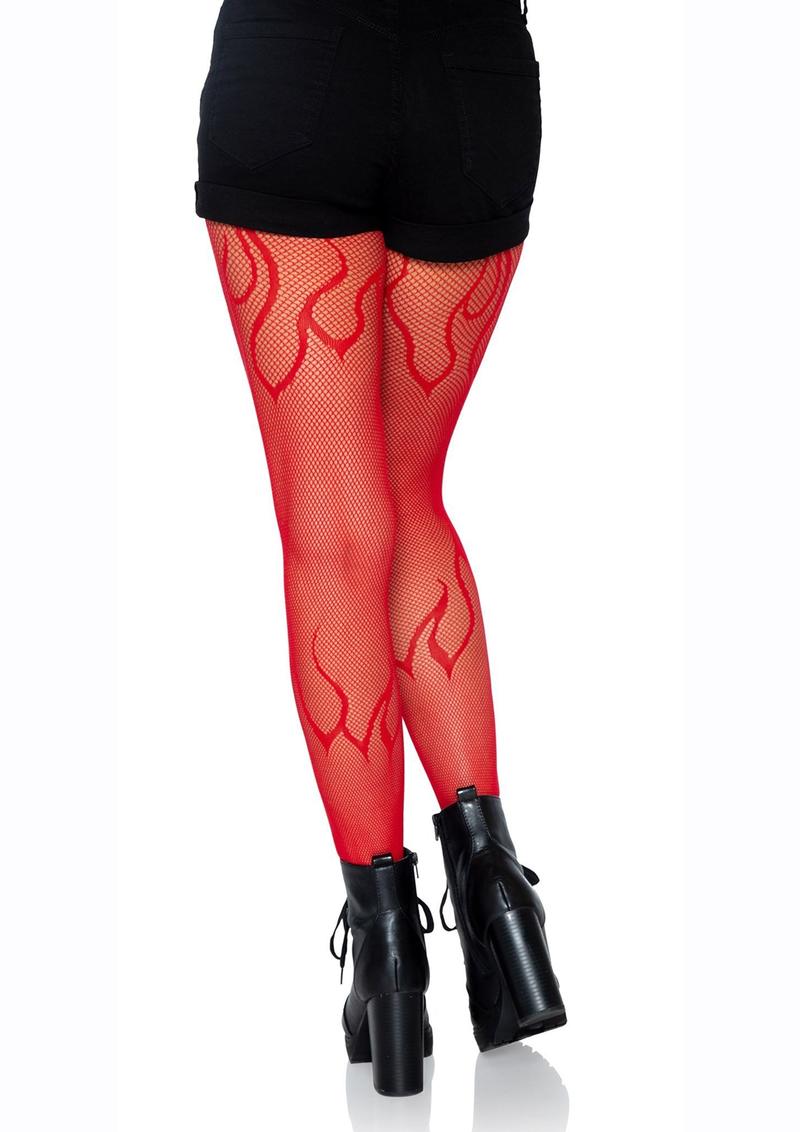 Leg Avenue Flame Net Tights - Image 7