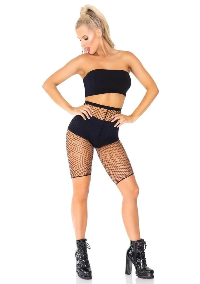 Leg Avenue Industrial Net Biker Shorts - Image 5