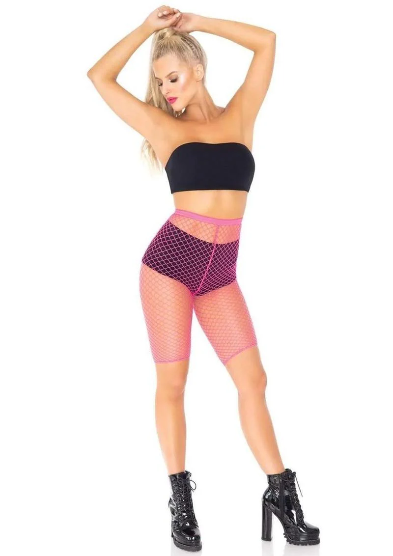 Leg Avenue Industrial Net Biker Shorts - Image 7