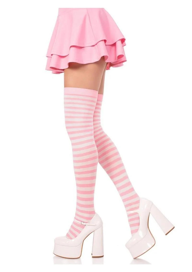 Leg Avenue Nylon Stocking with Stripe - Image 6