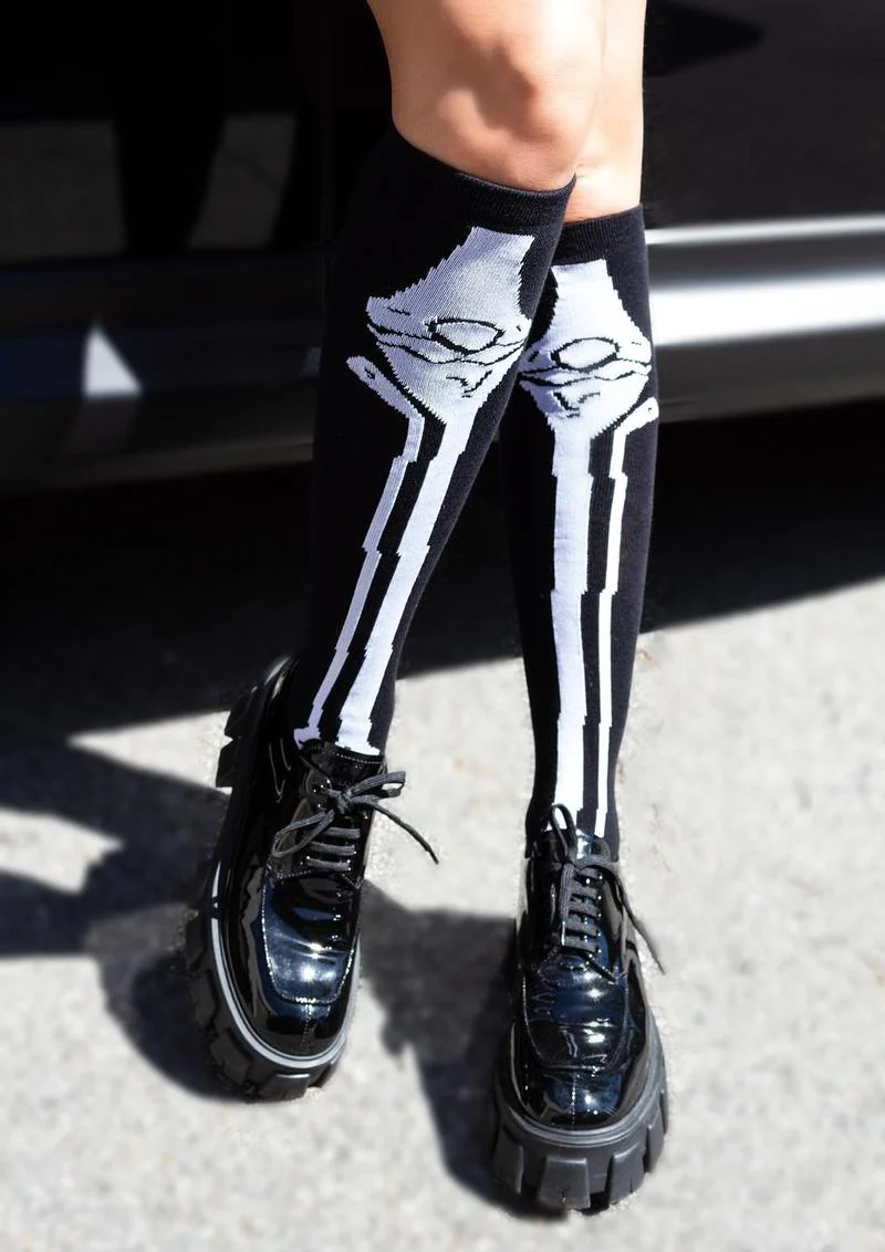 Leg Avenue Skeleton Over The Knee Socks - Image 4