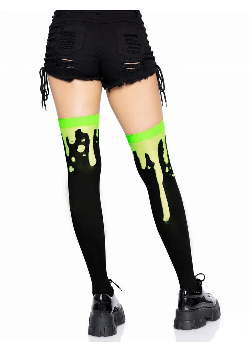 Leg Avenue Splatter Thigh Highs - Image 5