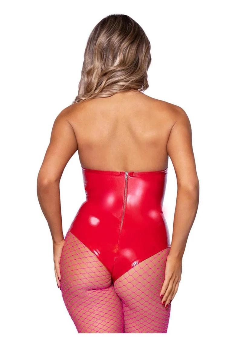 Leg Avenue Vinyl Boned Bodysuit - Image 18