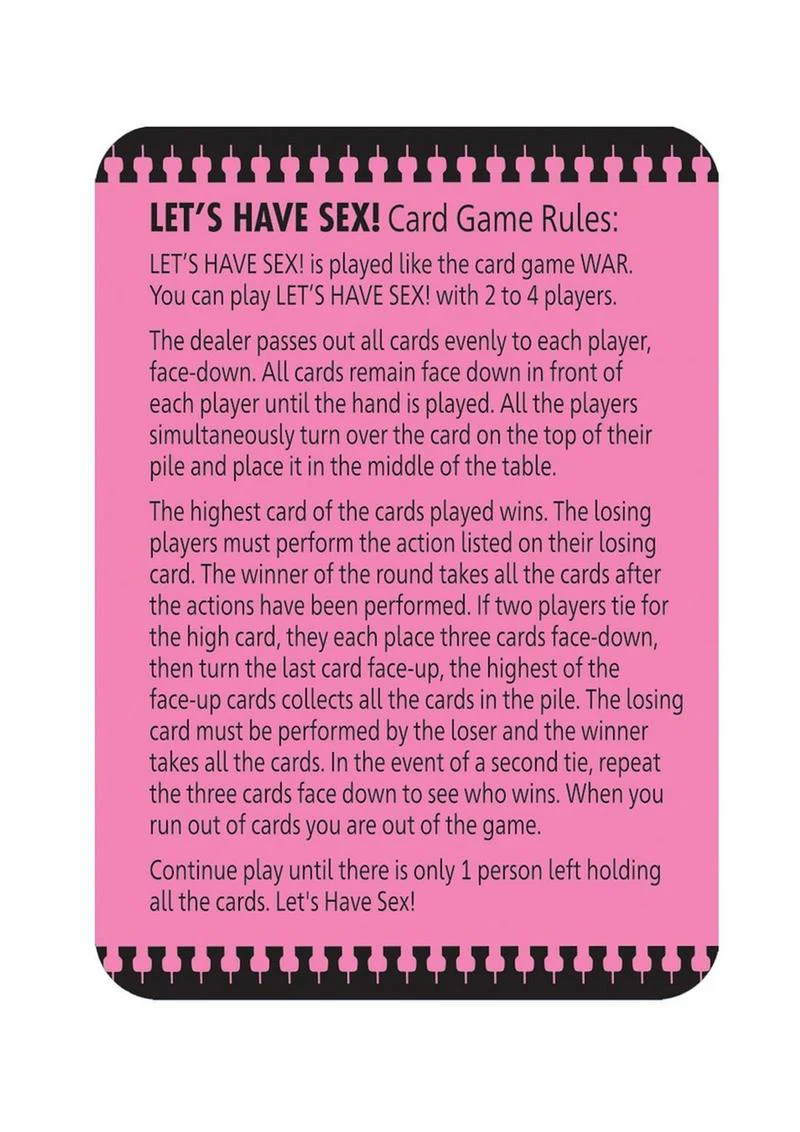 Let's Have Sex Card Game - Image 4