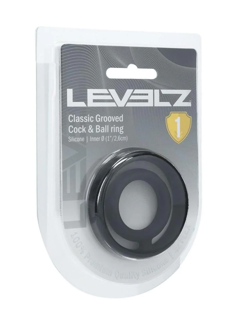 Levelz Classic Grooved Silicone Cock and Ball Ring - Image 3
