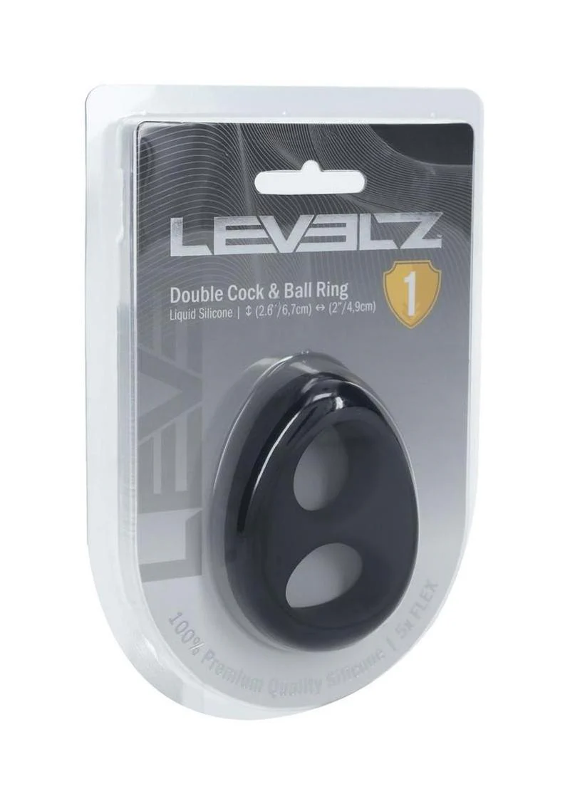 Levelz Double Liquid Silicone Cock and Ball Ring - Image 3