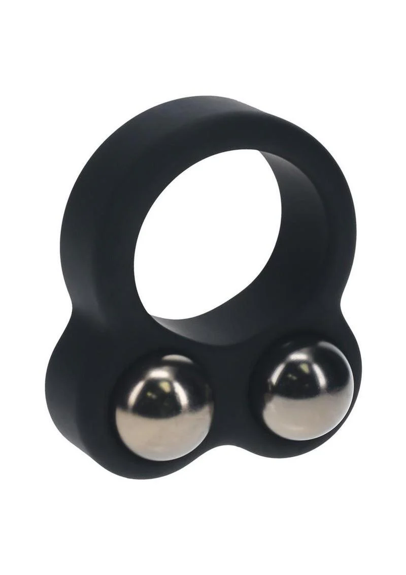 Levelz Liquid Silicone Double Weighted Ball Cock Ring - Image 3
