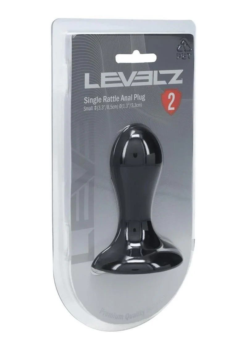 Levelz Single Rattle Liquid Silicone Anal Plug - Image 2