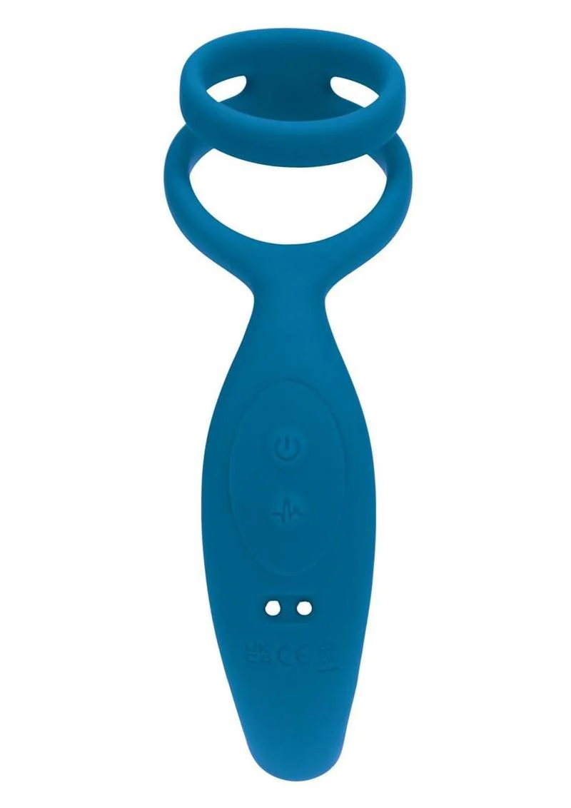 Levelz Vibrating Silicone Rechargeable Prostate Stimulator with Cock and Ball Ring - Image 2