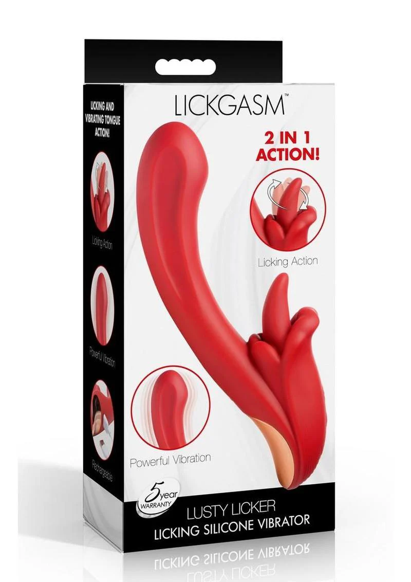 Lickgasm Lusty Licker Licking Rechargeable Silicone Vibrator - Image 2