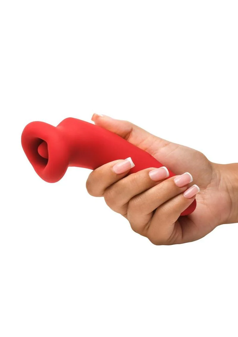 Lickgasm Plump Rechargeable Silicone Kiss Sucking and Vibrating Clitoral Stimulator - Image 4