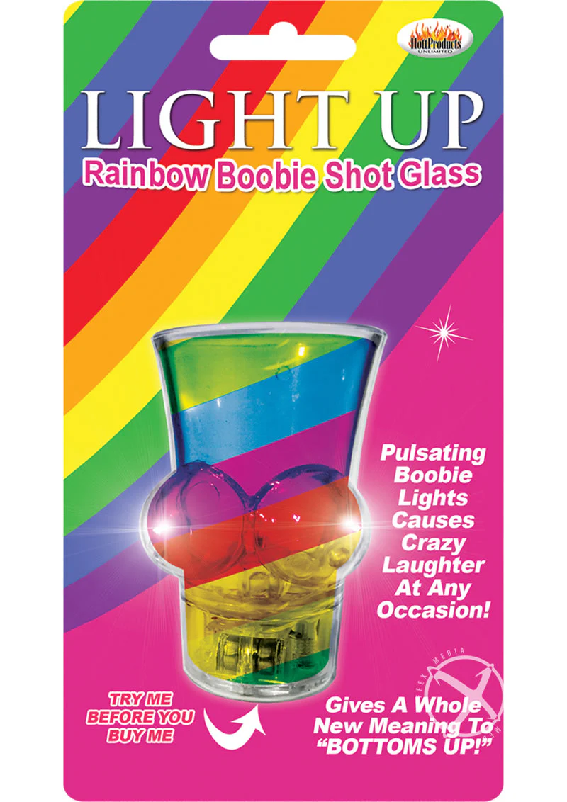 Light Up Rainbow Boobie Shot Glass - Image 2