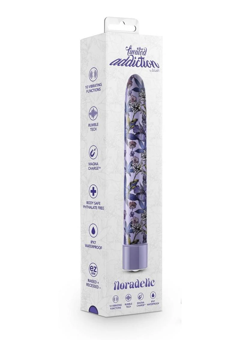 Limited Addiction Floradelic Rechargeable Slimline Vibrator - Image 2