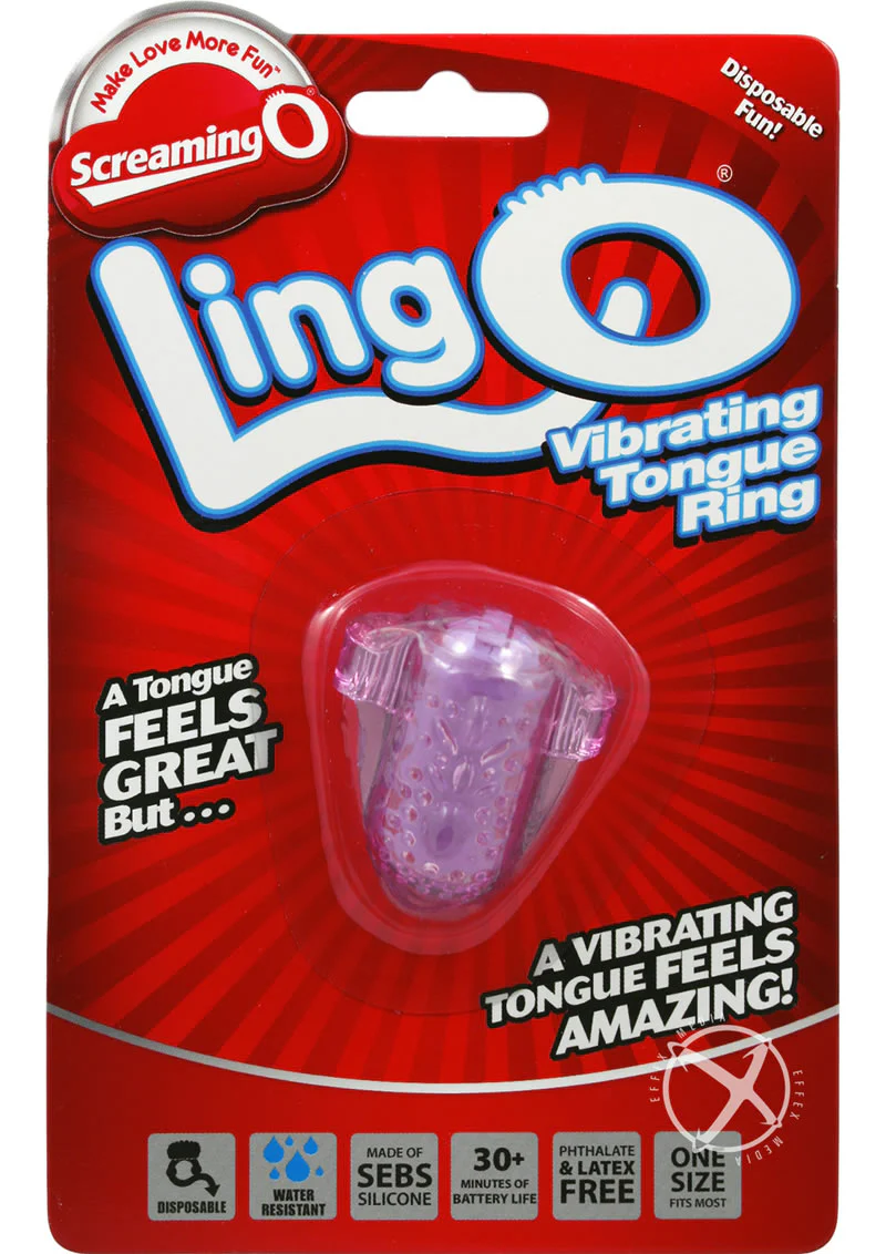Ling O Vibrating Tongue Ring Silicone Waterproof - Image 2