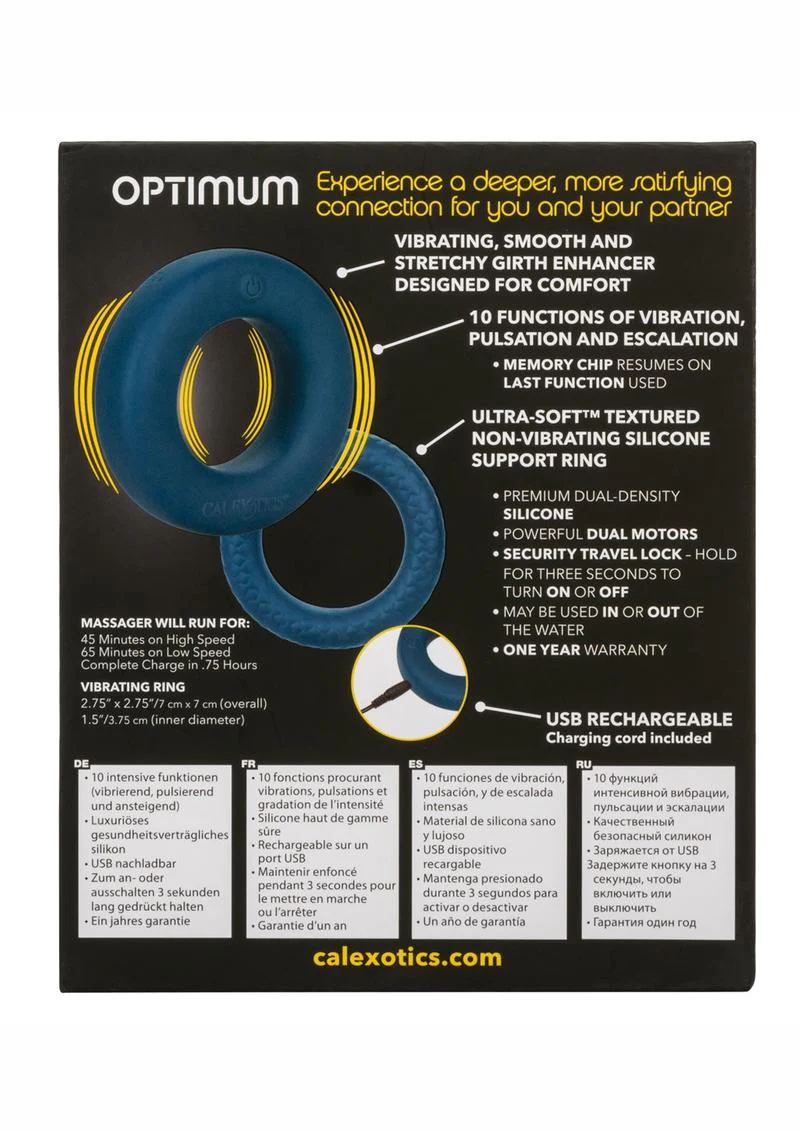 Link Up Optimum Rechargeable Silicone Cock Ring - Image 8