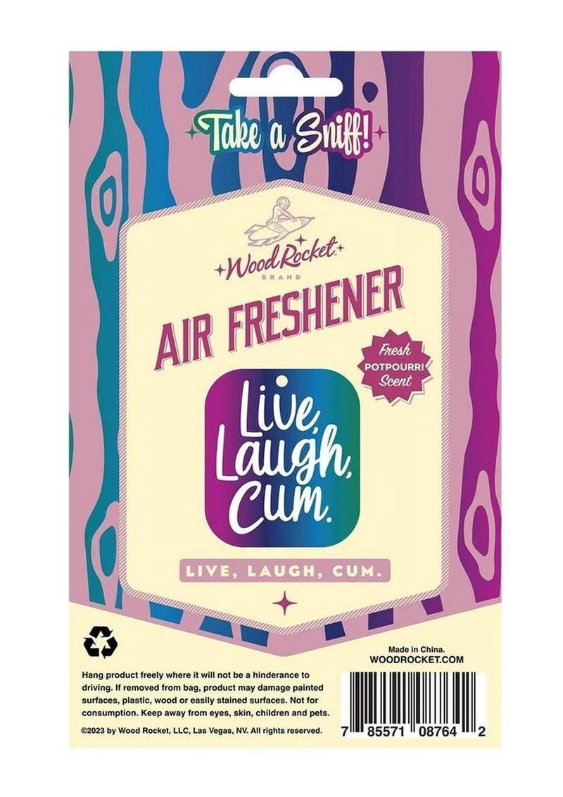 Live, Laugh, Cum Air Freshener - Image 3