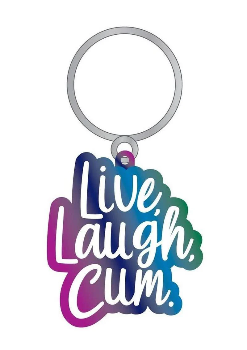 Live, Laugh, Cum Keychain - Image 2