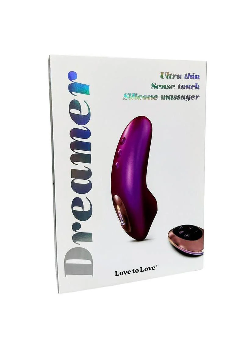 Love to Love Dreamer Silicone Rechargeable Sense Touch Vibrator with Remote - Iridescent - Image 2