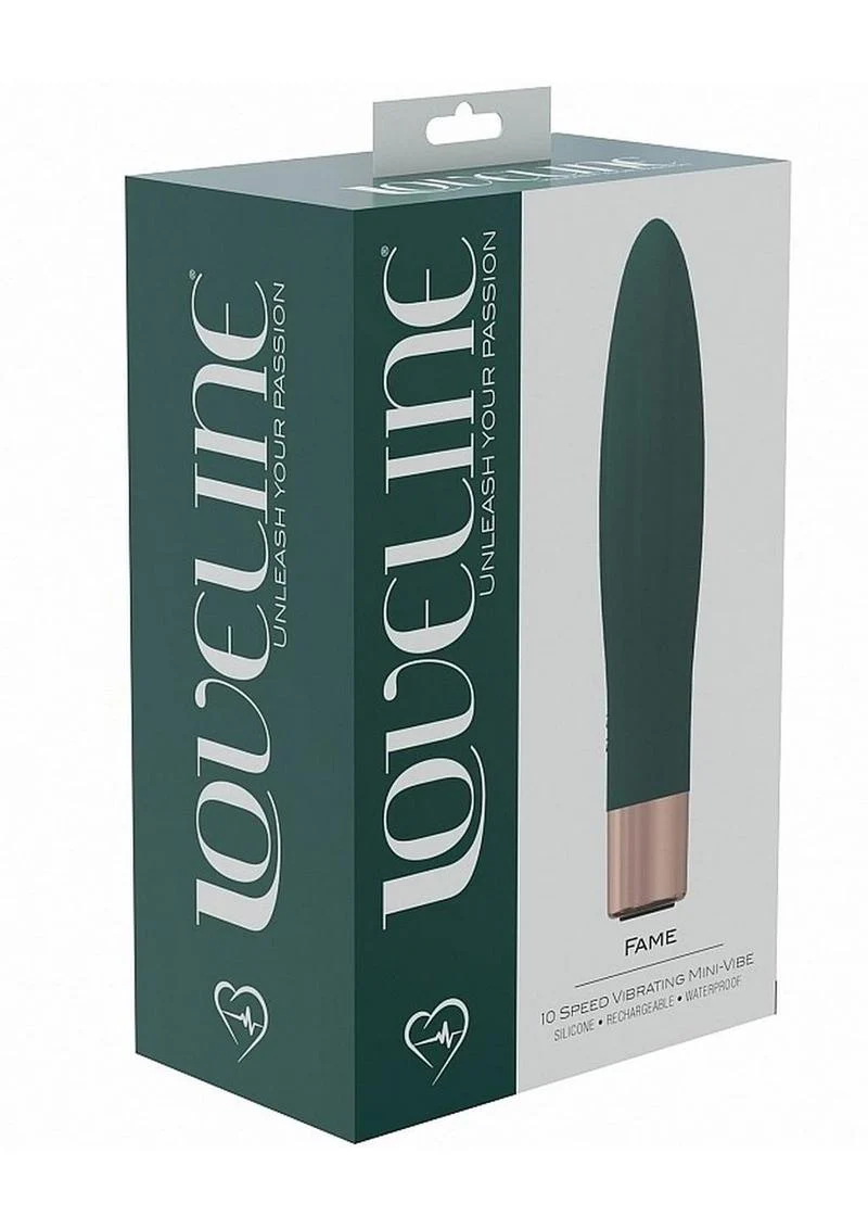 Loveline Fame Silicone Rechargeable 10 Speed Mini Vibrator - Forest - Image 2