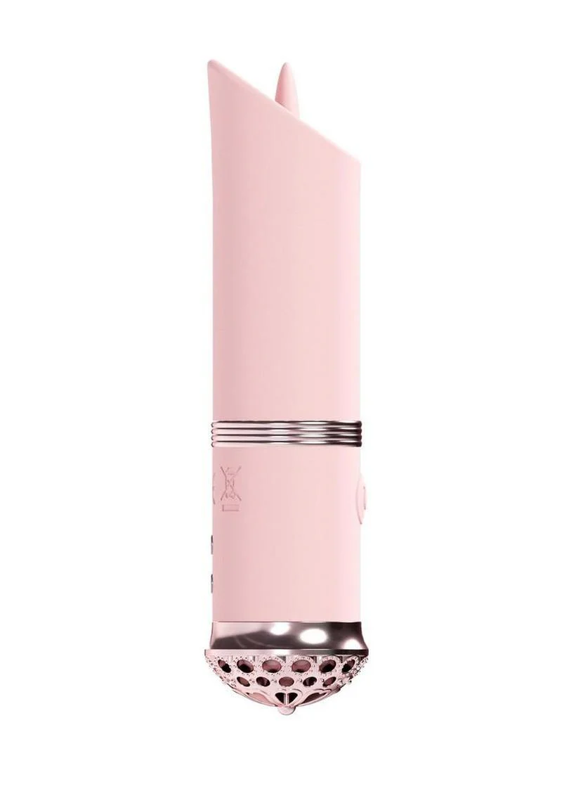 Loveline Luxe Silicone Rechargeable 10 Function Mini Lipstick Vibrator - Image 3