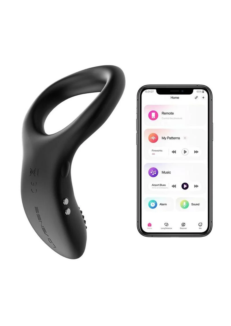 Lovense Diamo Remote Controlled Vibrating Silicone Cock Ring - Image 4